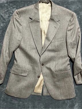 Vintage Silverwoods Pure Wool Sport Coat Jacket Men’s Suit Blazer 42R USA